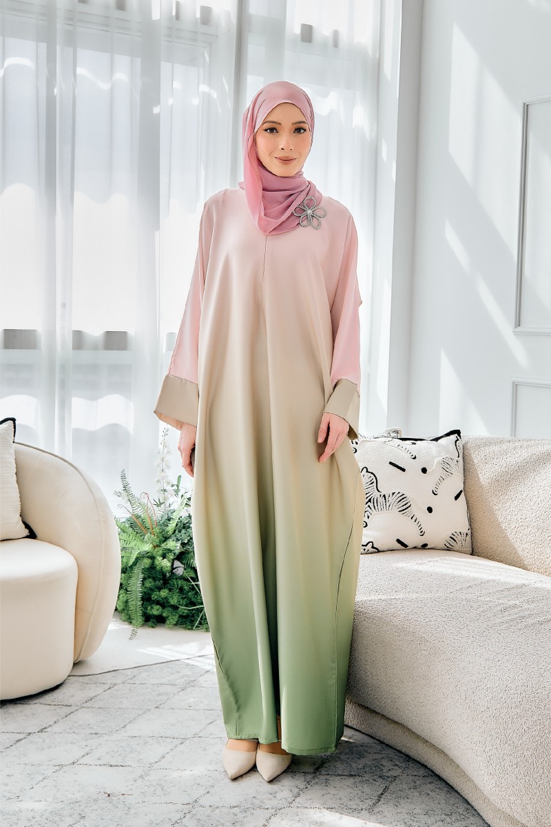 KAFTAN AISHA - STRAWBERRY MATCHA (KA10)