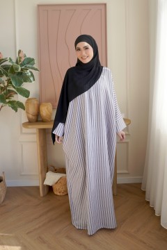 KAFTAN NAURAH - STRIPE GRAY