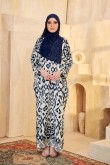 KAFTAN MEEDINA PRINTED - WHITE BLUE