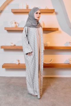 KAFTAN KEBAYA AISYAH - GRAY