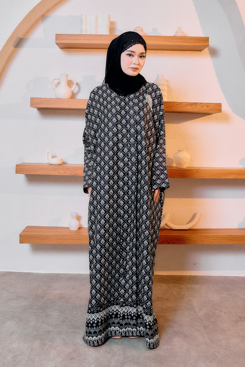 KAFTAN KEBAYA AISYAH - BLACK