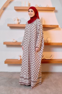 KAFTAN KEBAYA AISYAH - MAROON