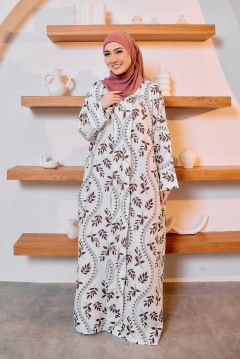 KAFTAN KEBAYA AISYAH - BROWN