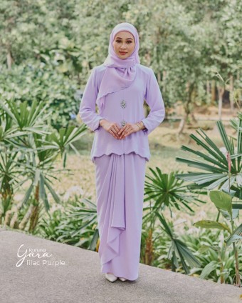 Kurung Yara In Lilac Purple