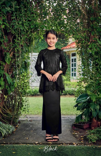 Kurung Trisha Kids In Black