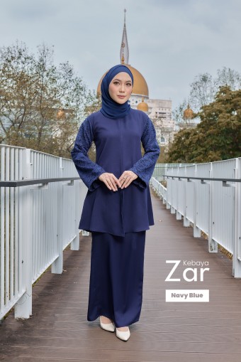 Kebaya Zar in Navy Blue