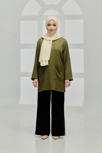 Blouse Thalita In Olive Green