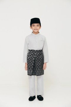 Baju Melayu Juma Kids In Silver