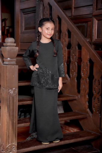 Kurung Leesa Kids In Black